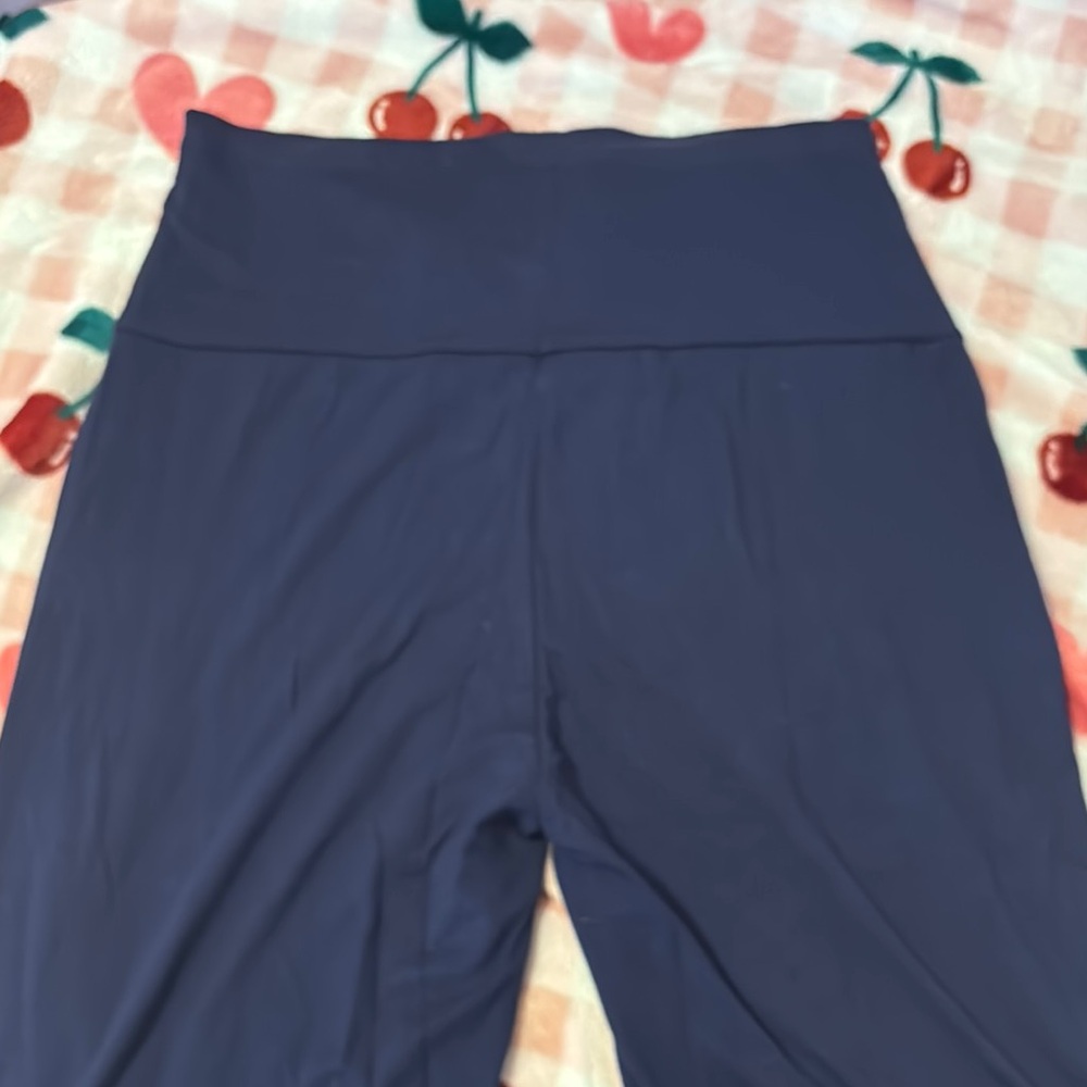High-Waisted Navy Leggings